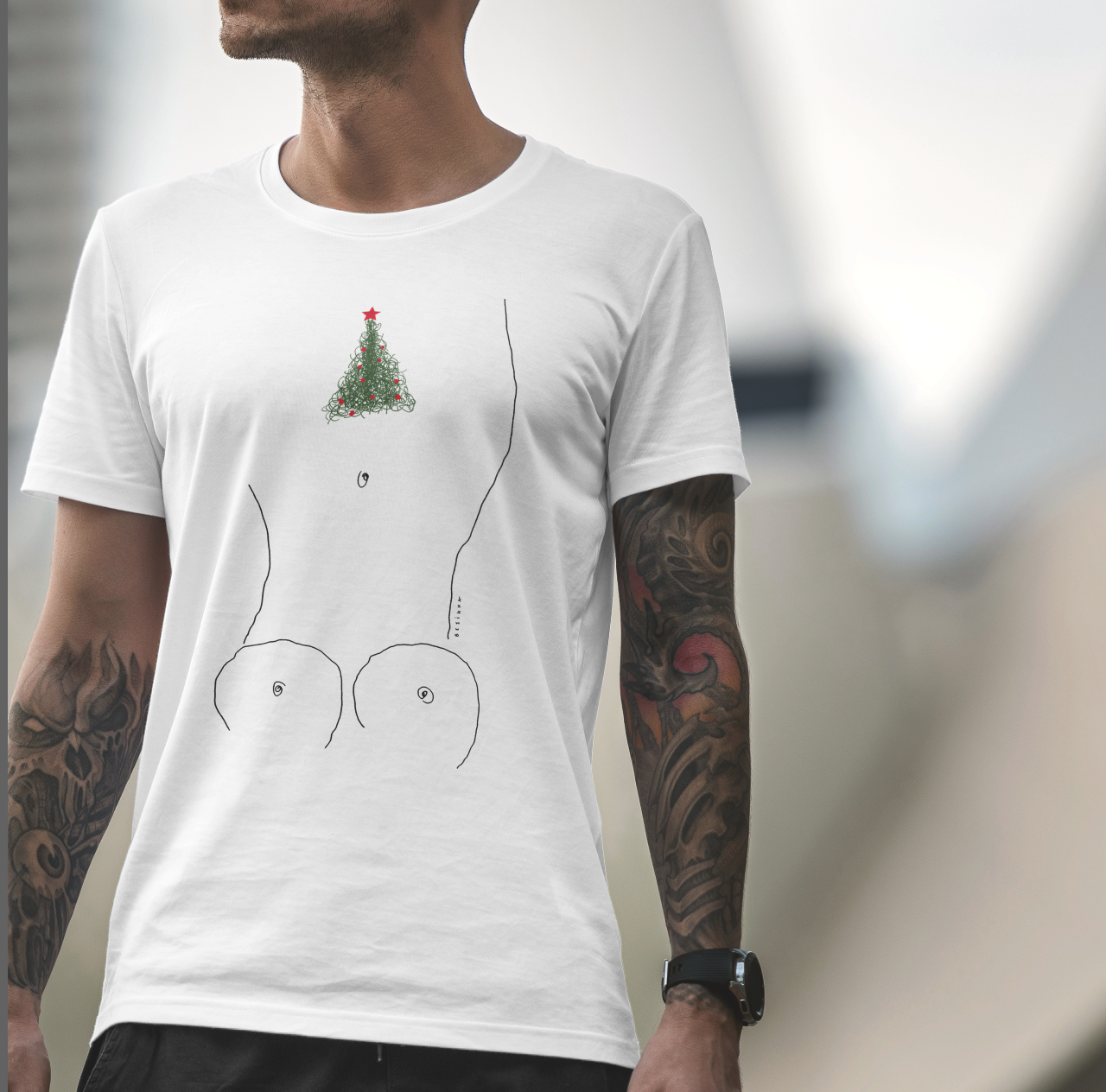 'Xmas tree' Unisex staple eco t-shirt