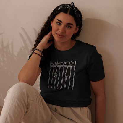 'Prison' Unisex Eco Black T-shirt