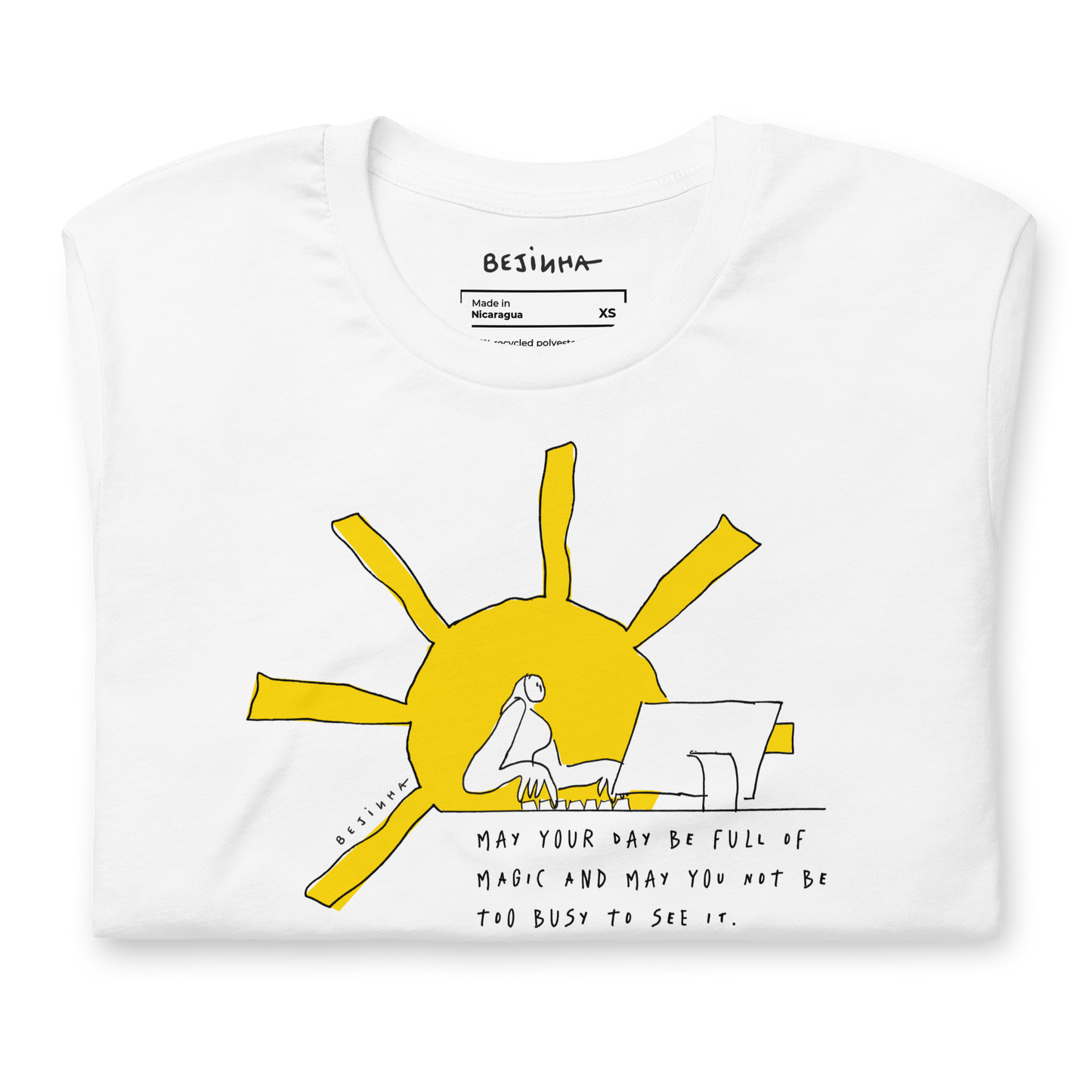 'Magic Day' Unisex Eco White T-shirt