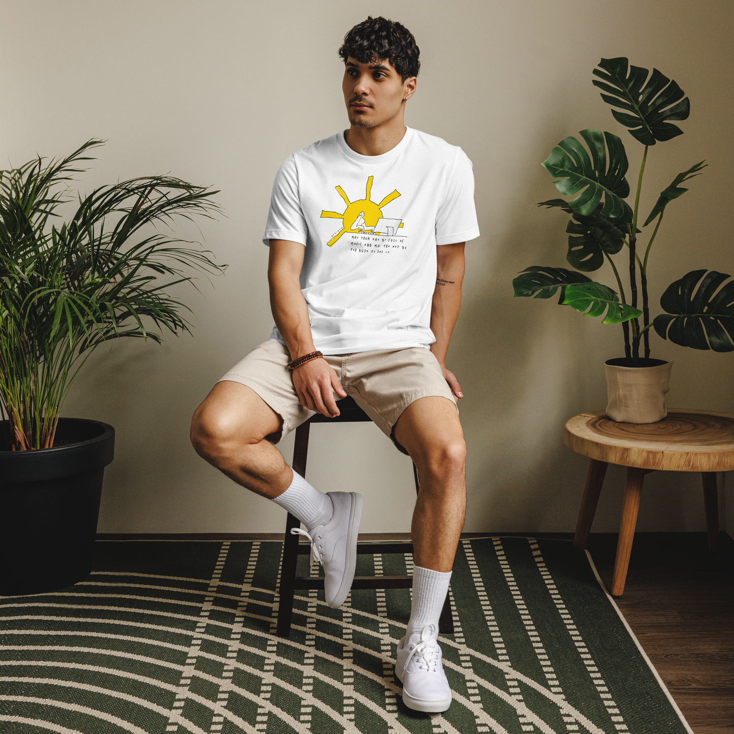 'Magic Day' Unisex Eco White T-shirt