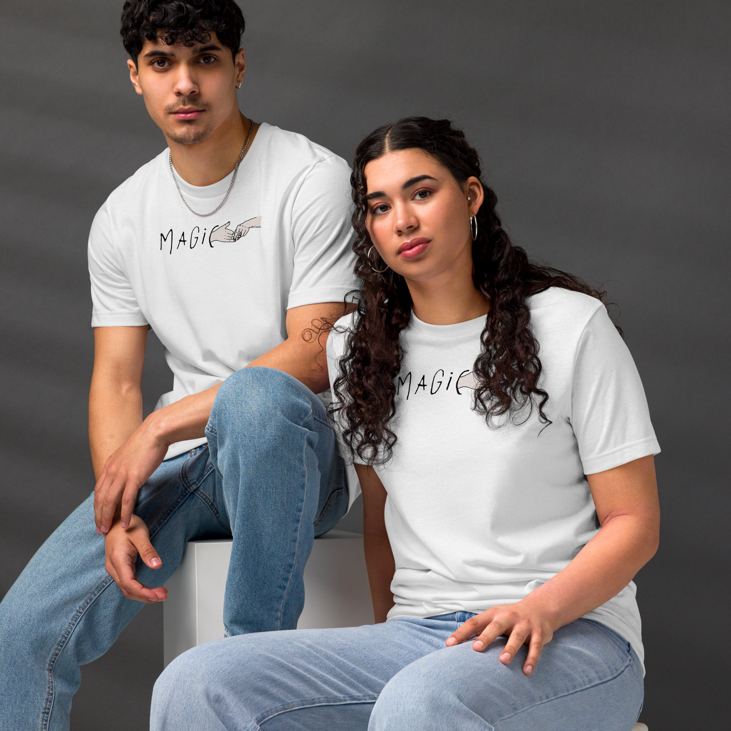 'Magic' Unisex Eco White T-shirt