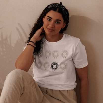 'Don't Blend In' Unisex Eco White T-shirt