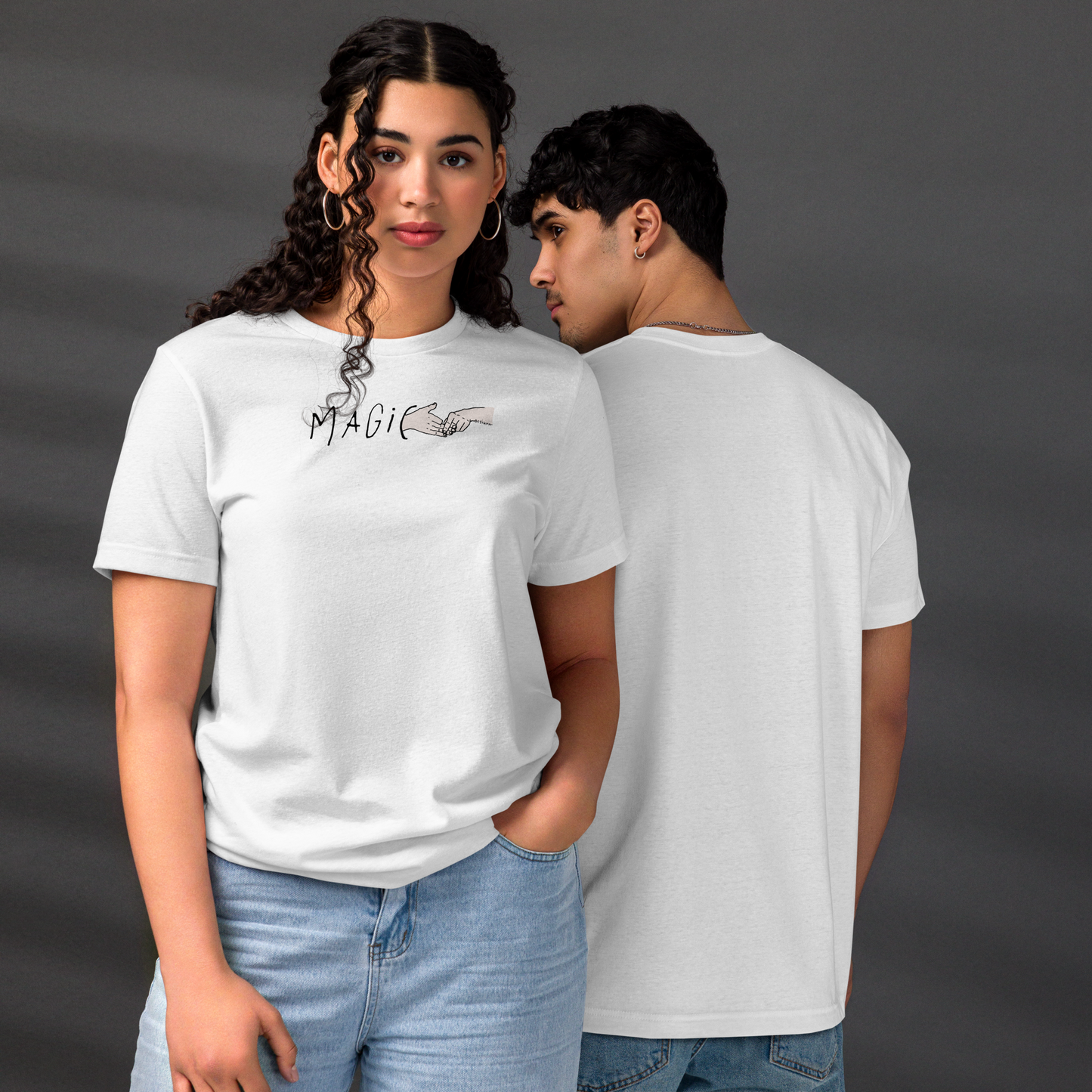 'Magic' Unisex Eco White T-shirt